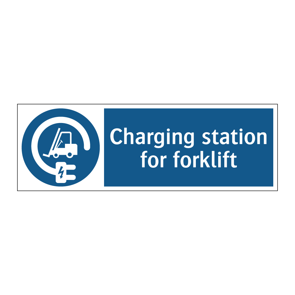 Charging station for forklift