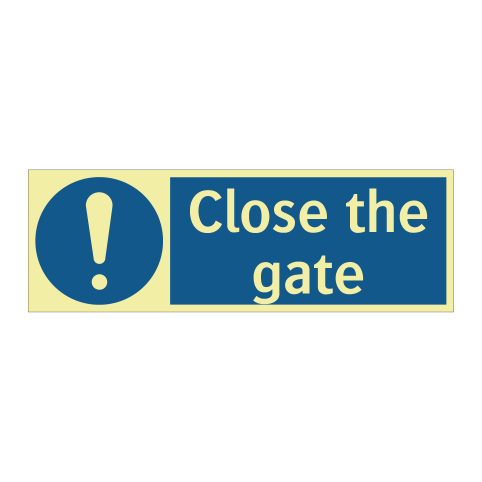 Close the gate