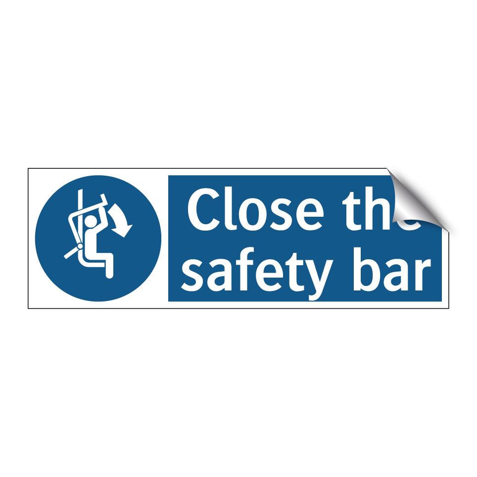Close the safety bar