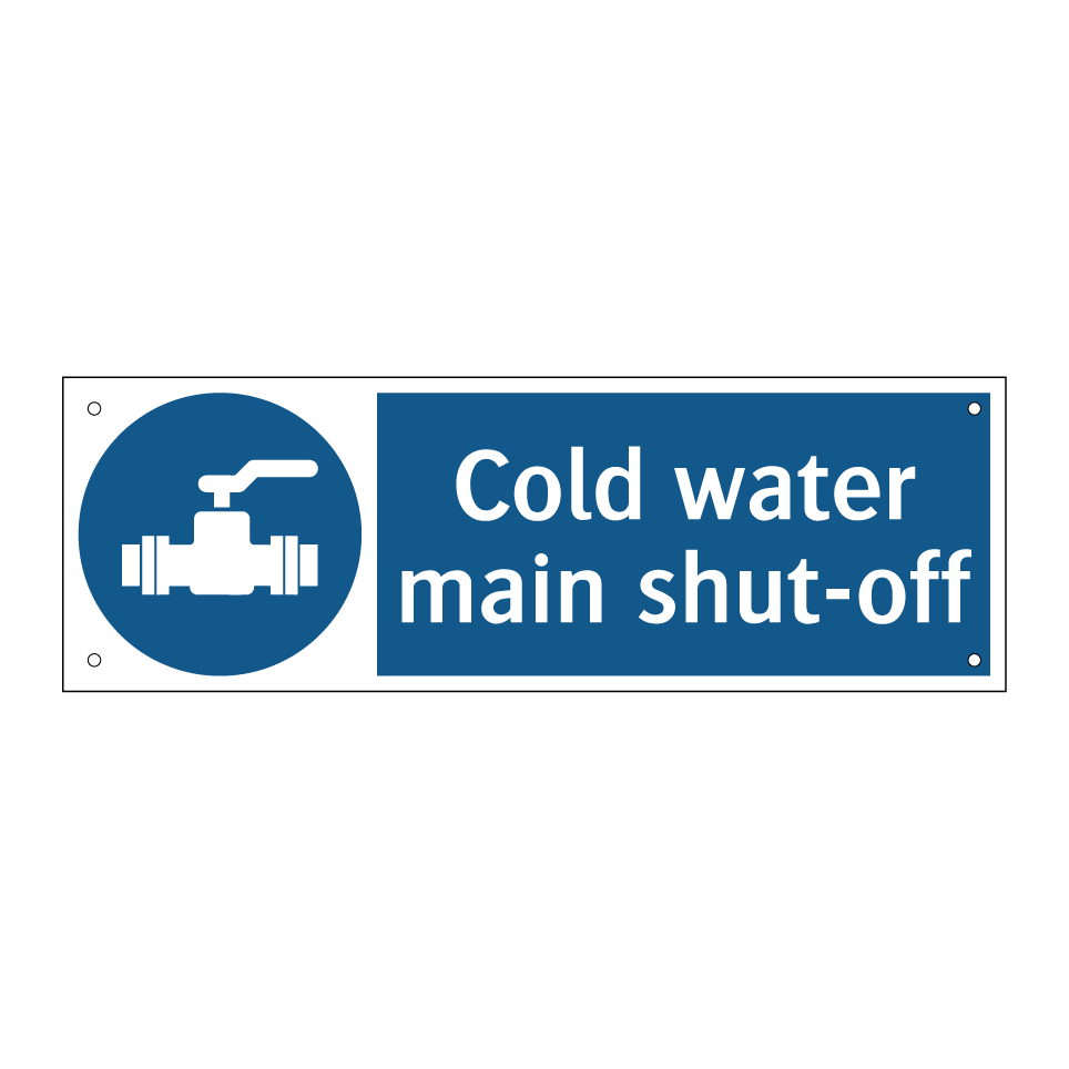 Cold water main shut-off