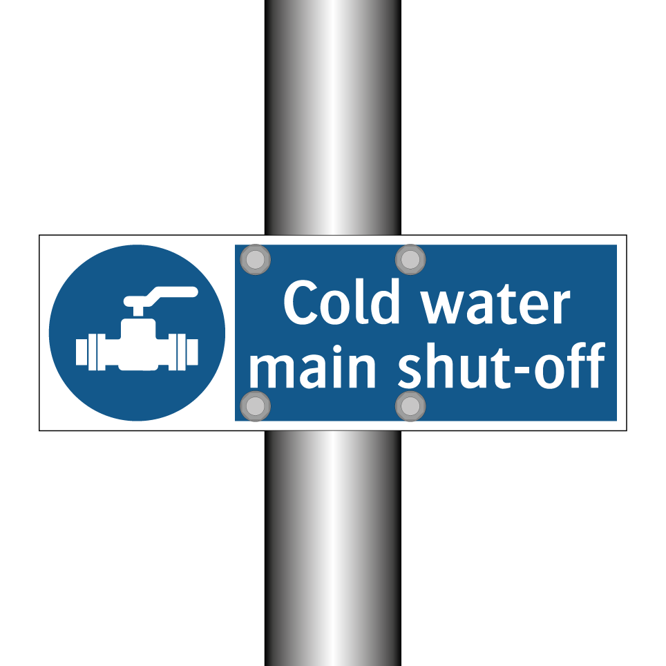 Cold water main shut-off
