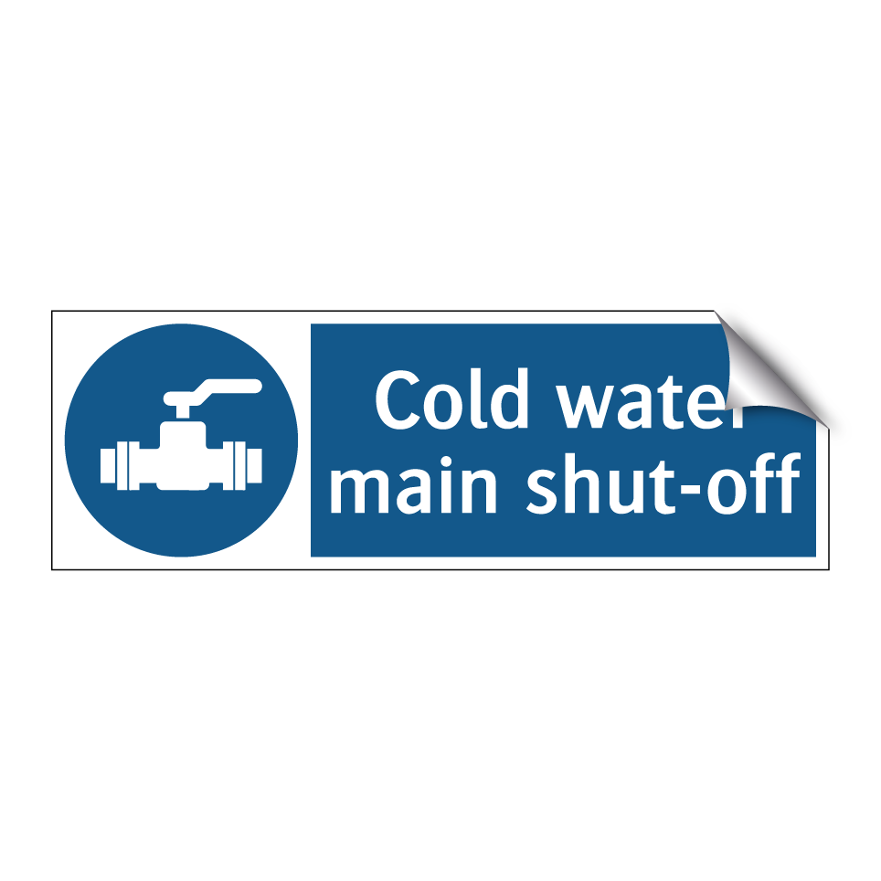 Cold water main shut-off