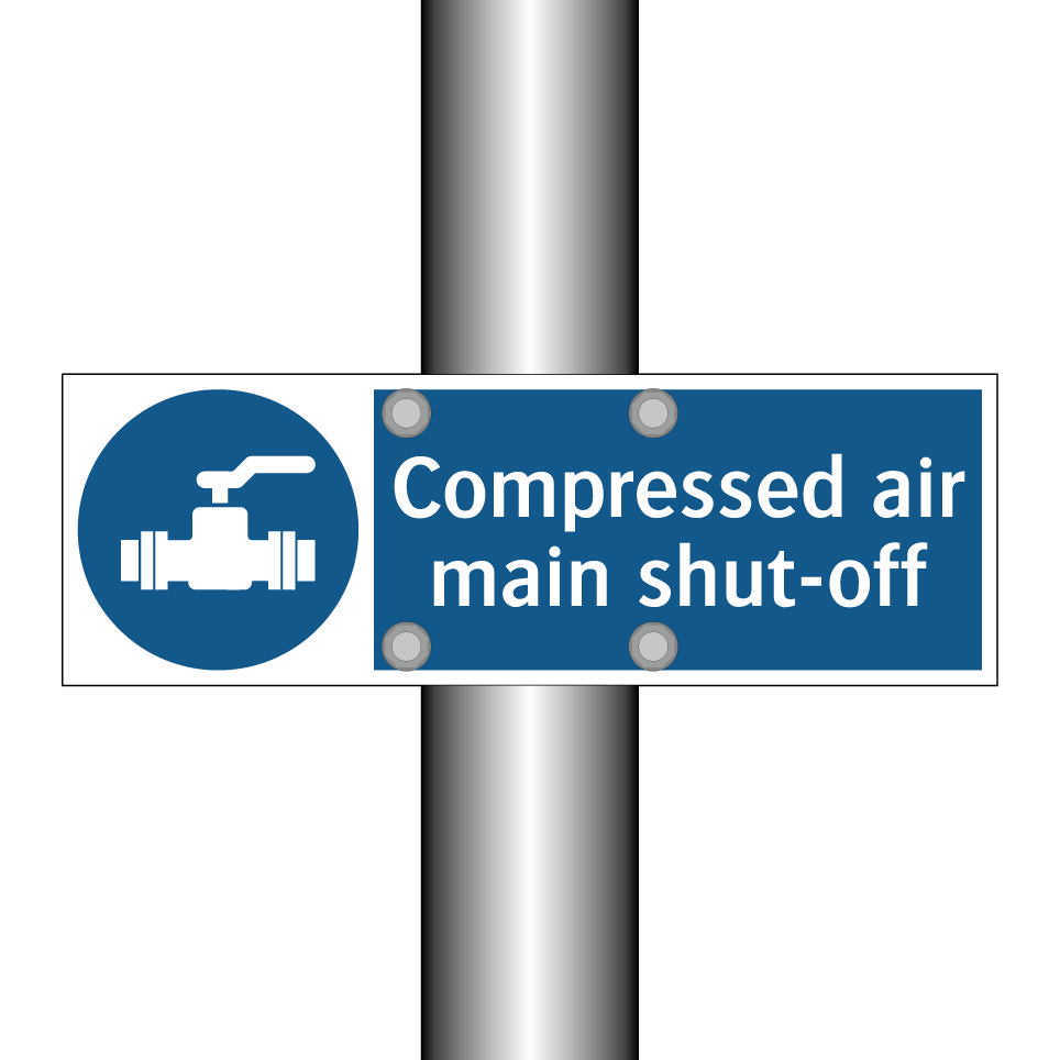 Compressed air main shut-off