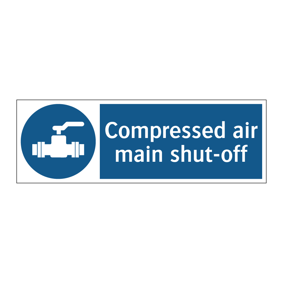 Compressed air main shut-off