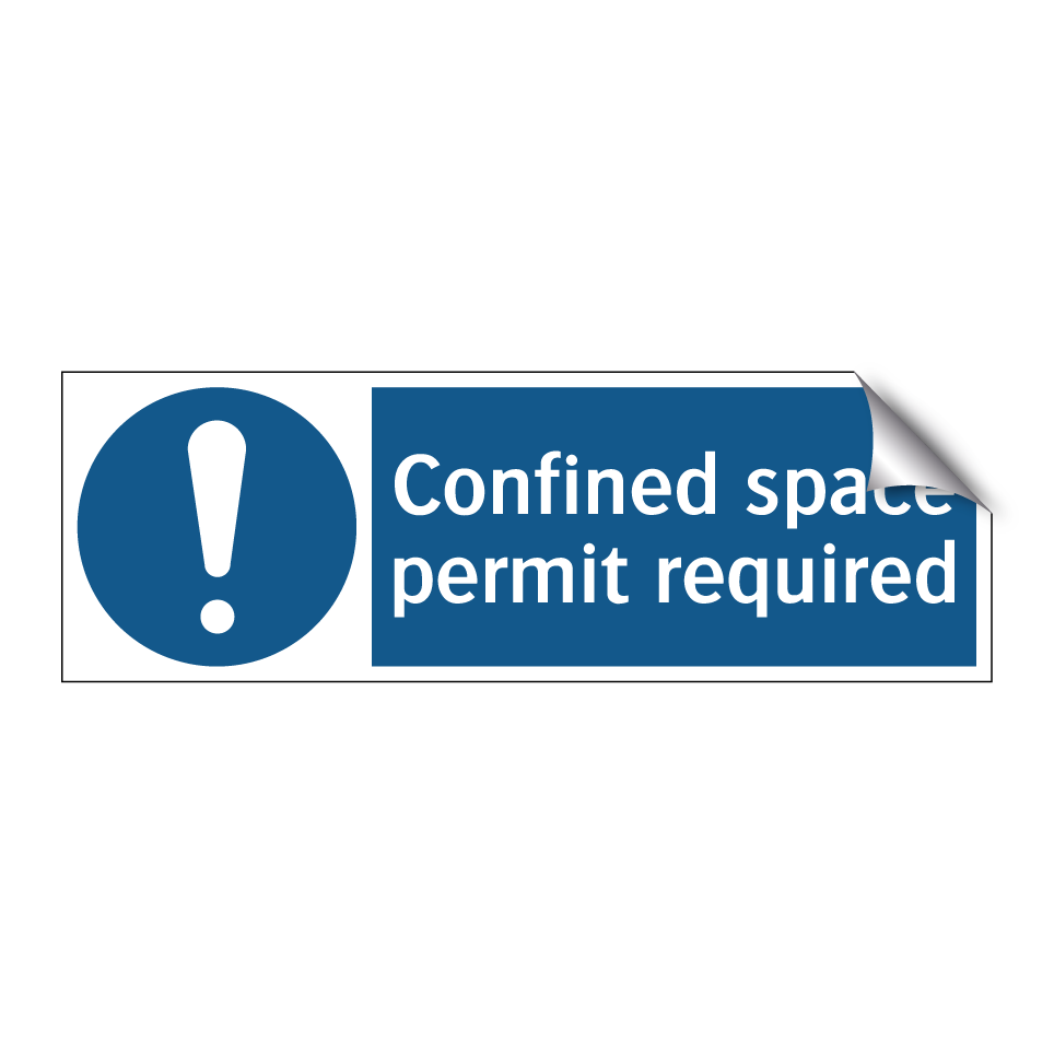 Confined space permit required