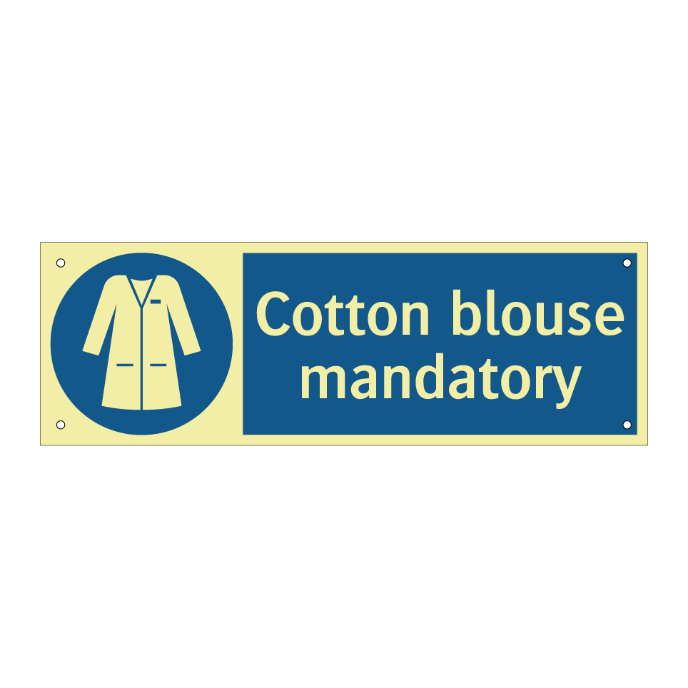 Cotton blouse mandatory