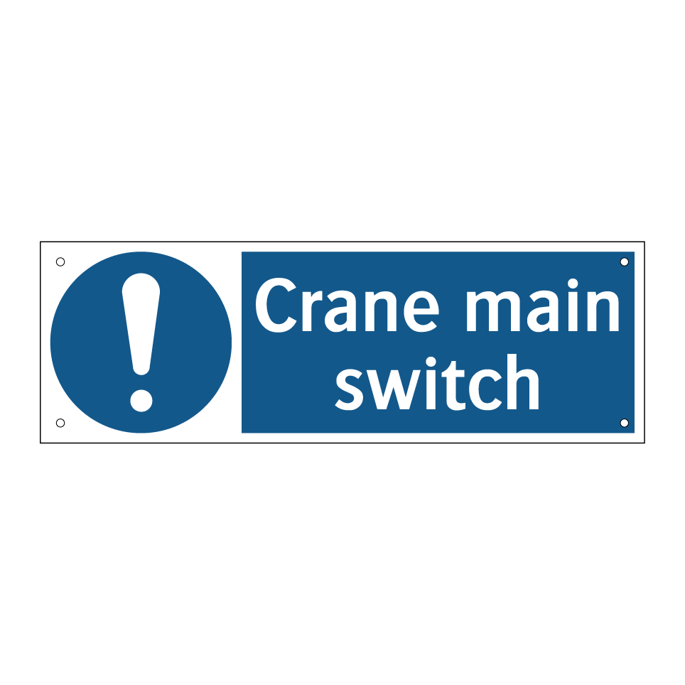 Crane main switch
