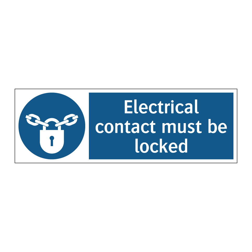 Electrical contact must be locked