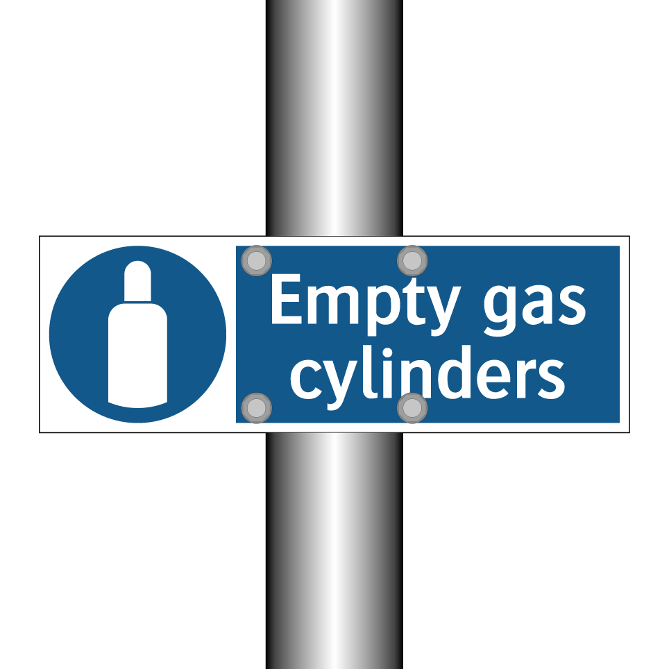 Empty gas cylinders