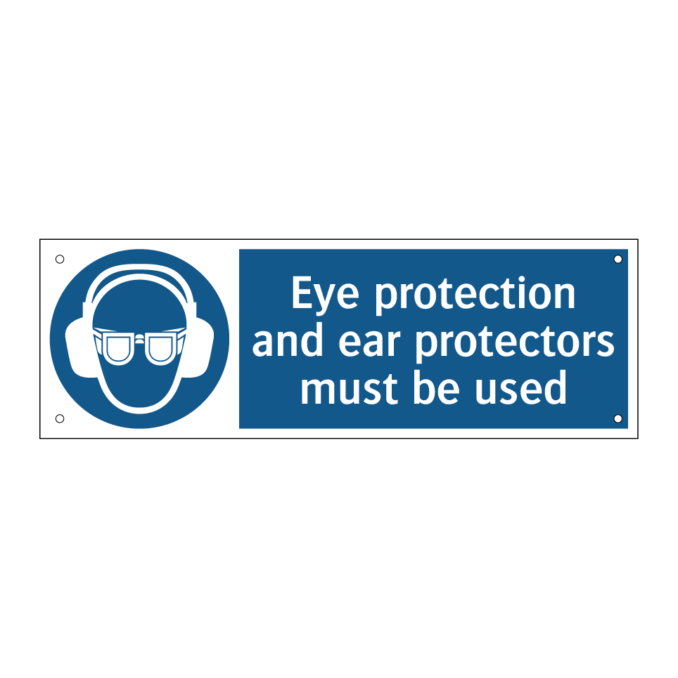 Eye protection and ear protectors must be used