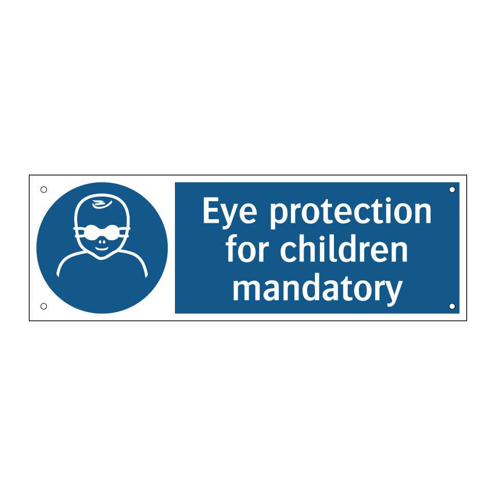 Eye protection for children mandatory