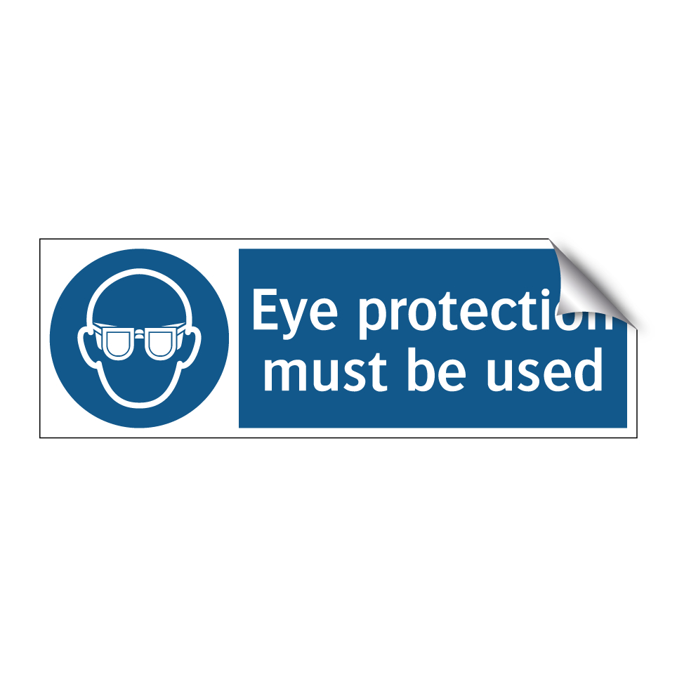 Eye protection must be used