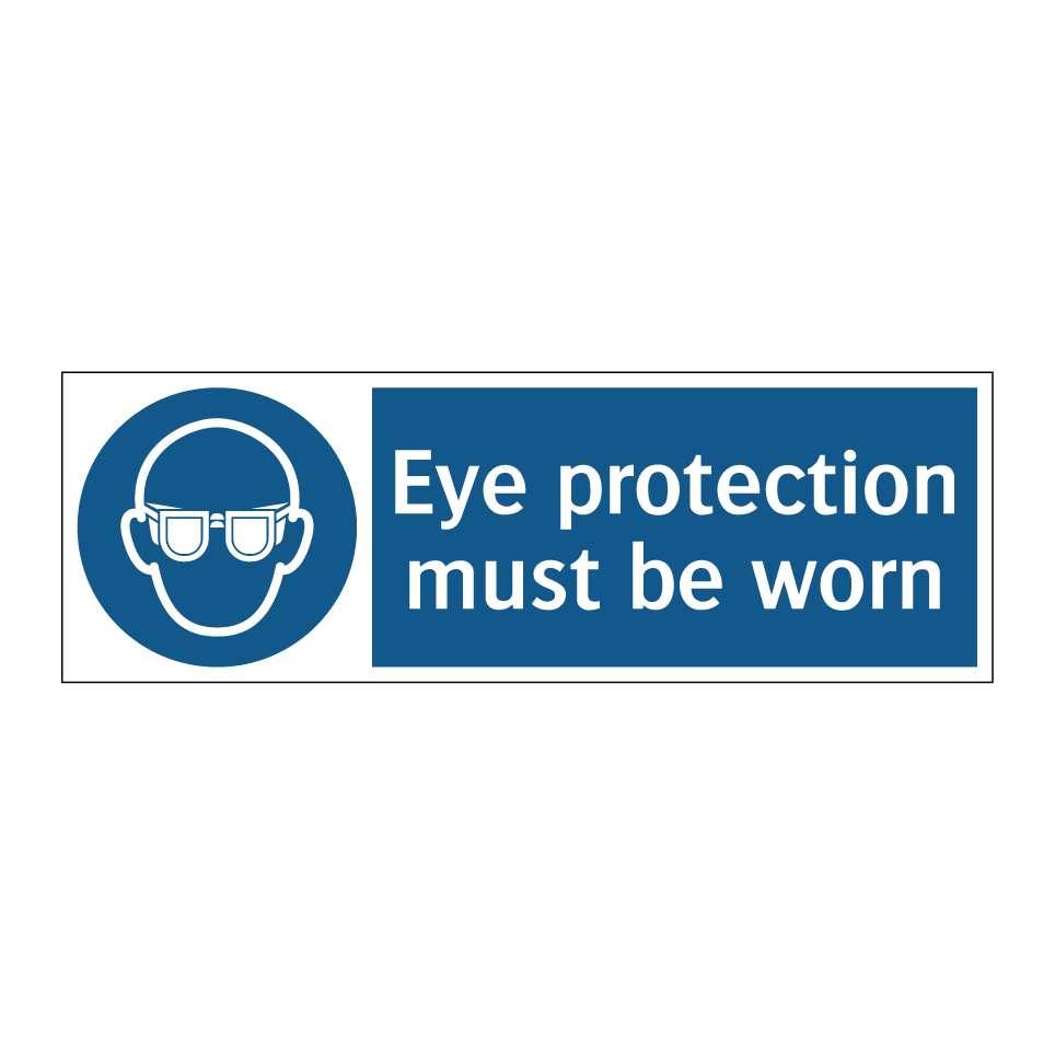 Eye protection must be worn