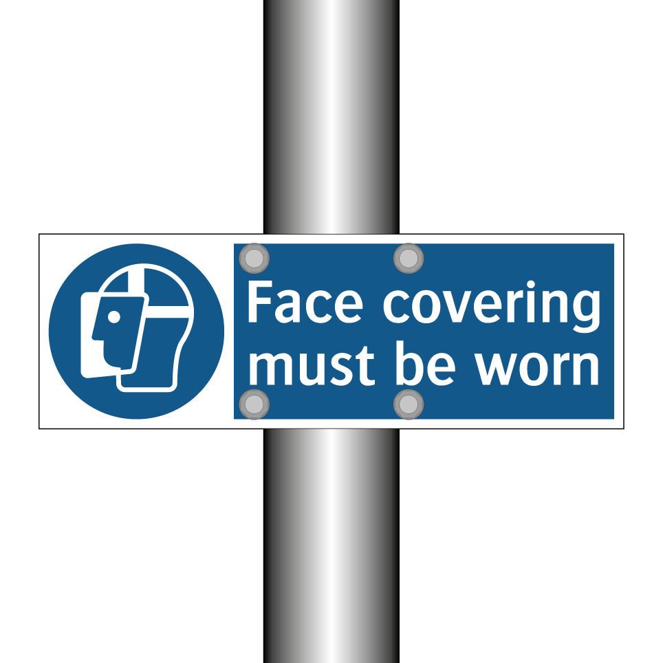 Face covering must be worn