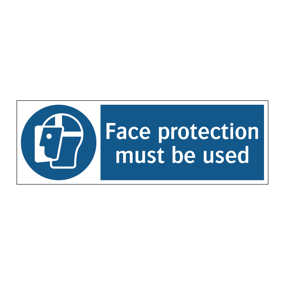 Face protection must be used