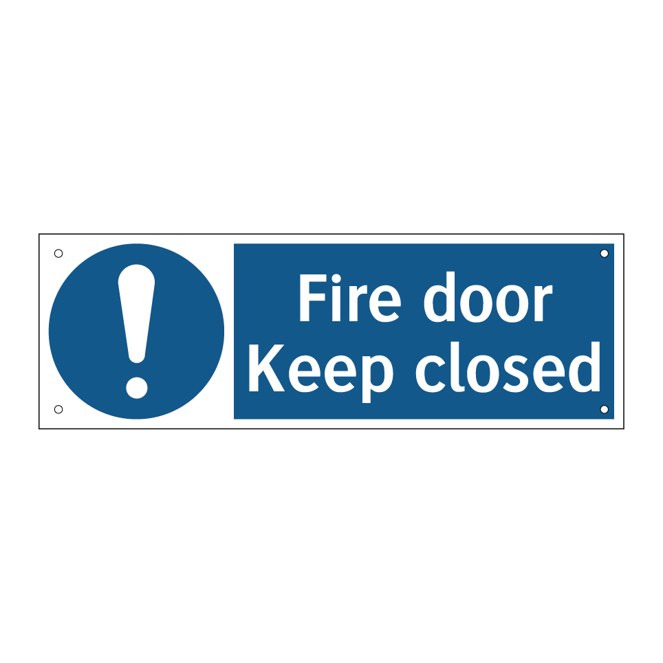 Fire door Keep closed