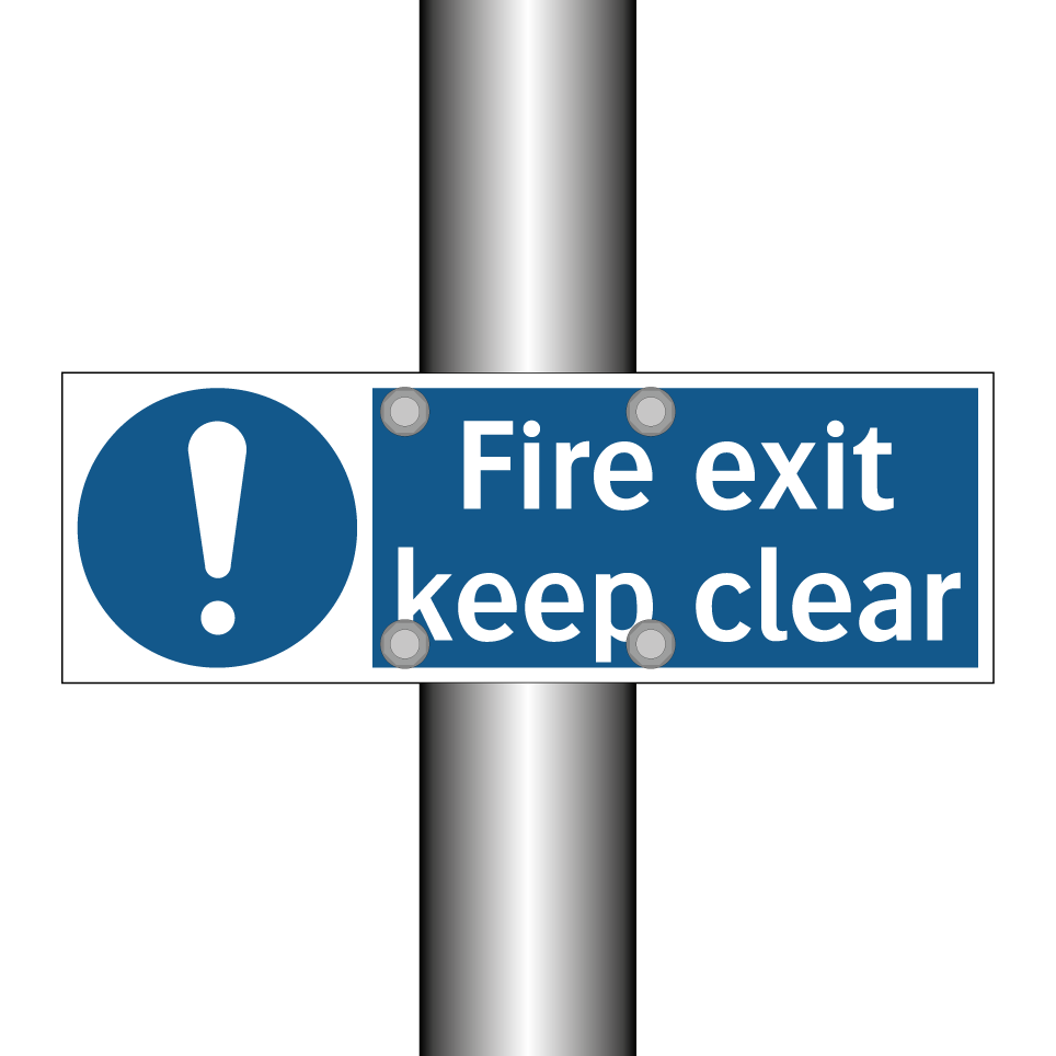 Fire exit keep clear