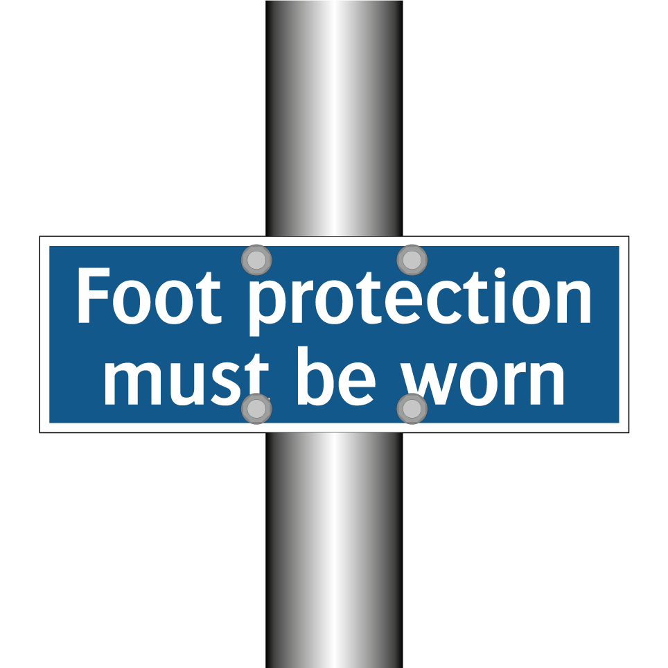 Foot protection must be worn