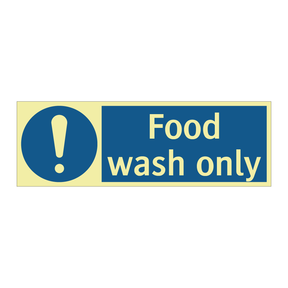 Food wash only