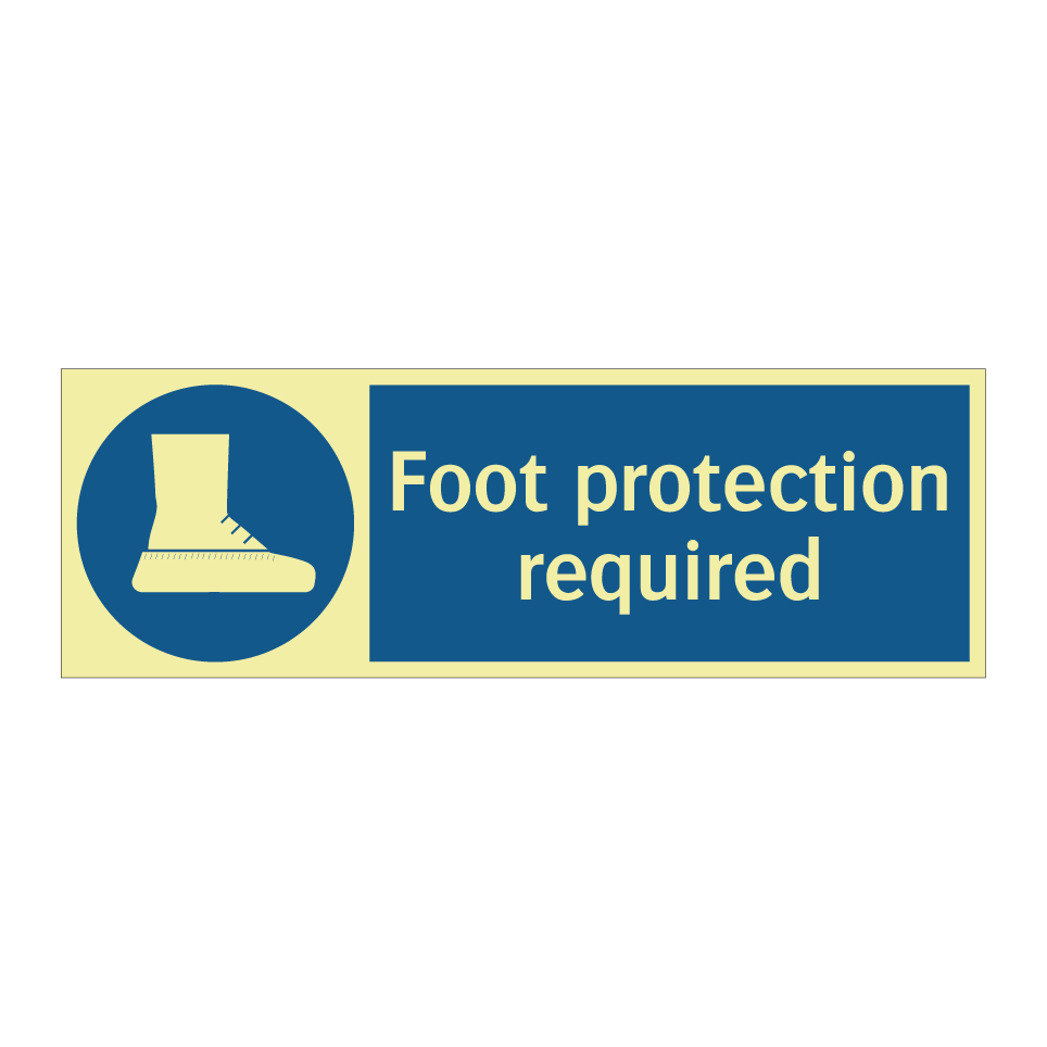 Foot protection required