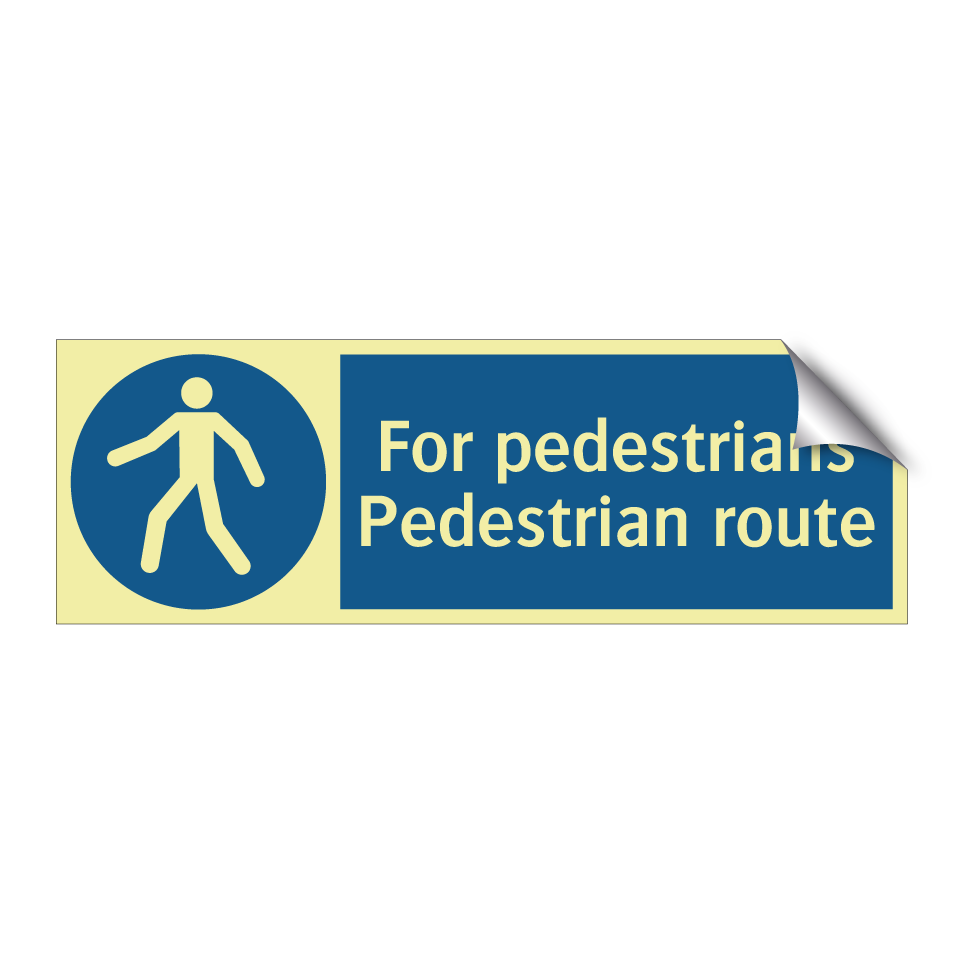 For pedestrians Pedestrian route