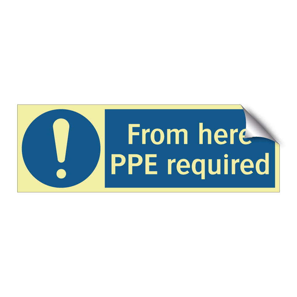 From here PPE required