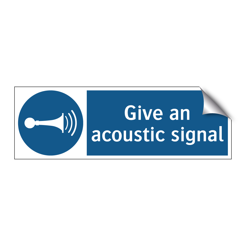 Give an acoustic signal