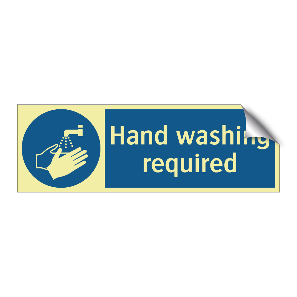 Hand washing required
