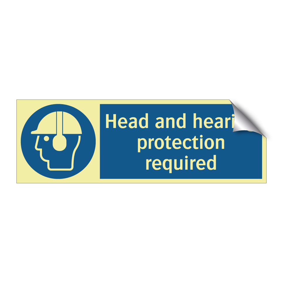 Head and hearing protection required