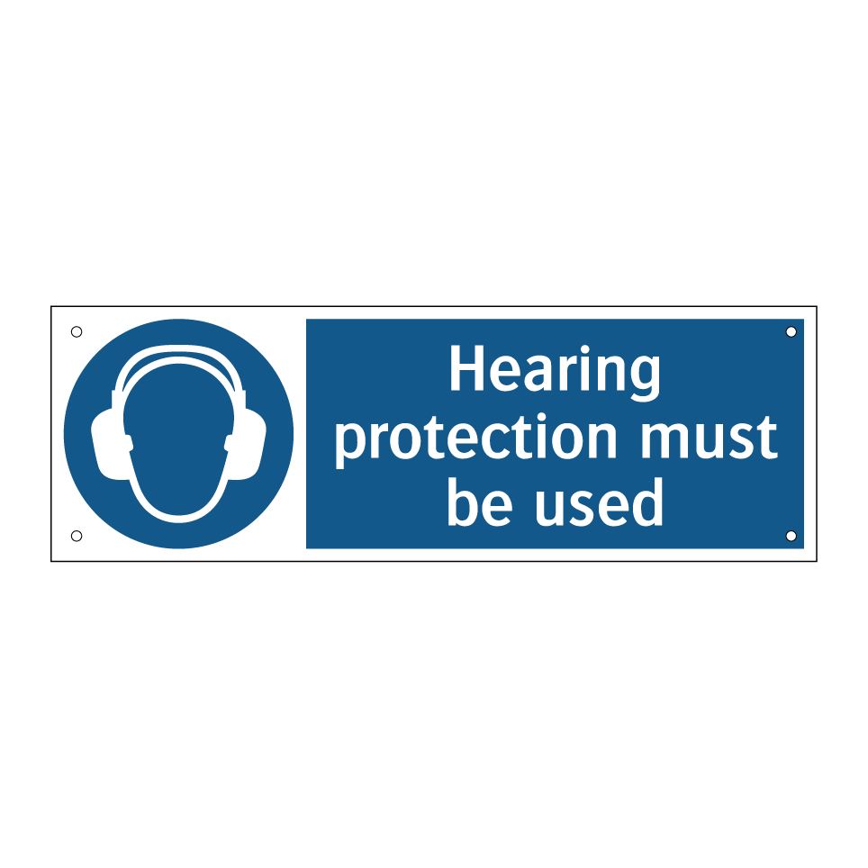 Hearing protection must be used