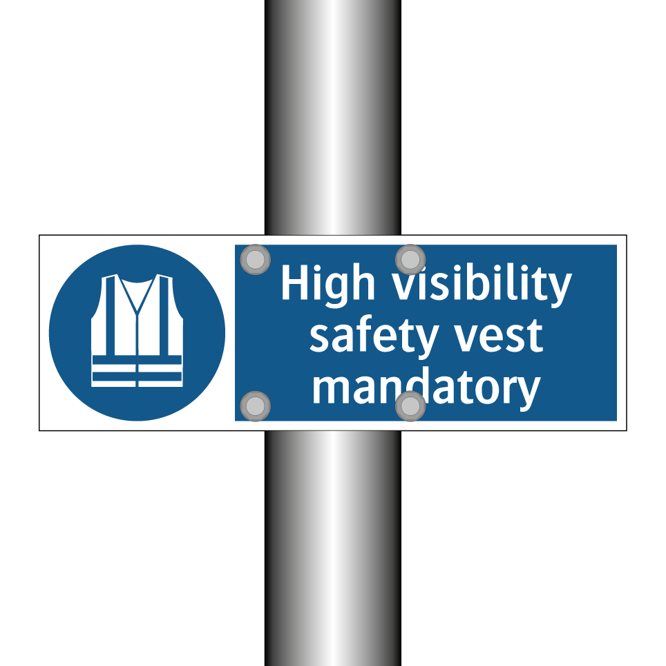 High visibility safety vest mandatory