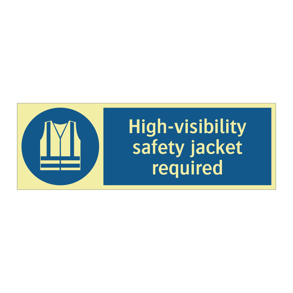 High-visibility safety jacket required
