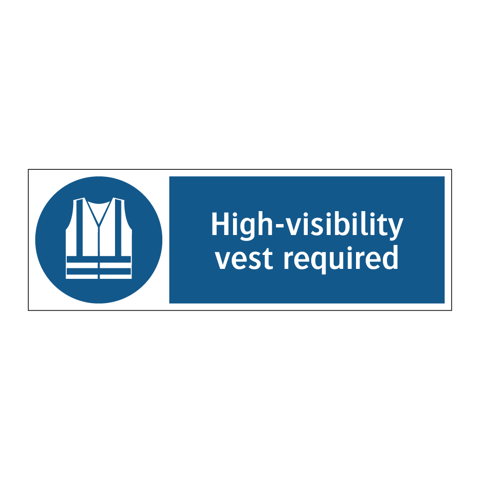 High-visibility vest required