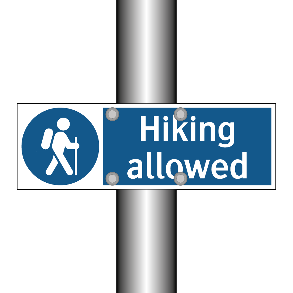 Hiking allowed