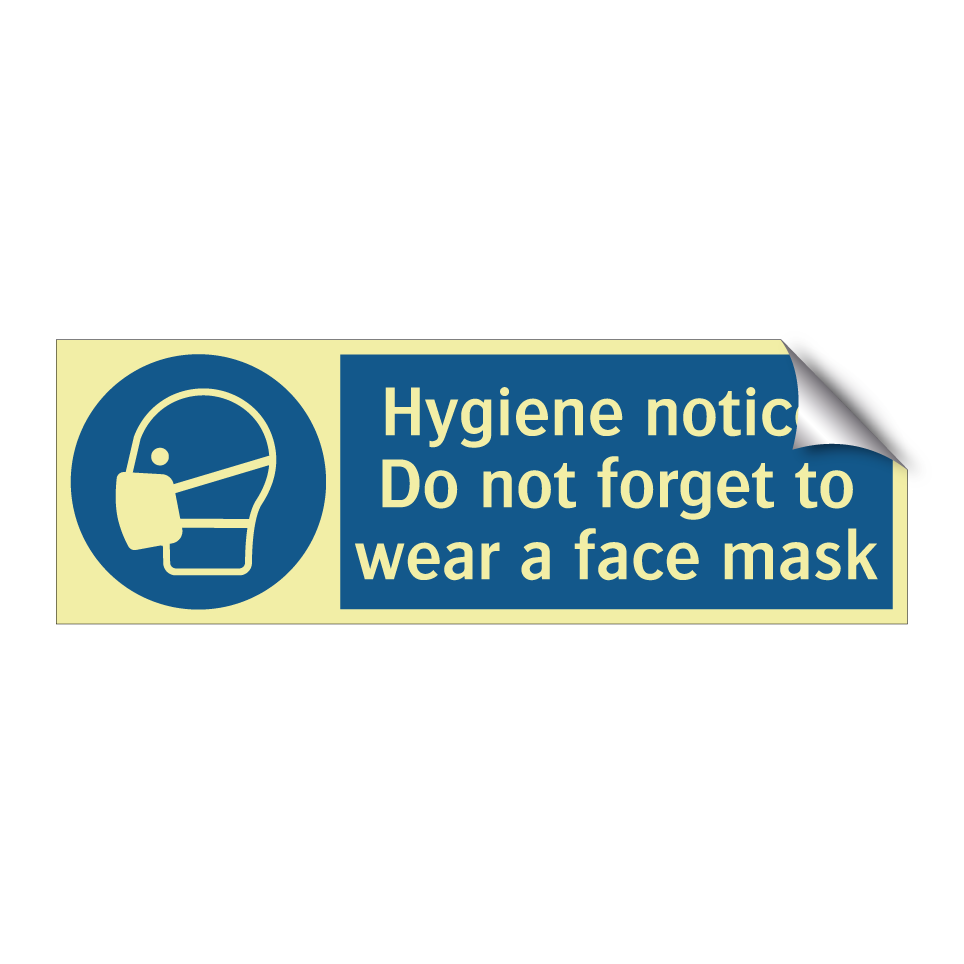 Hygiene notice: Do not forget to wear a face mask