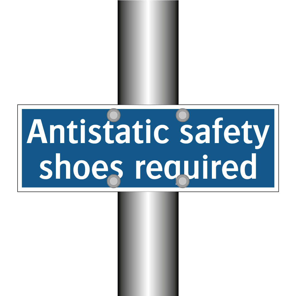 Antistatic safety shoes required