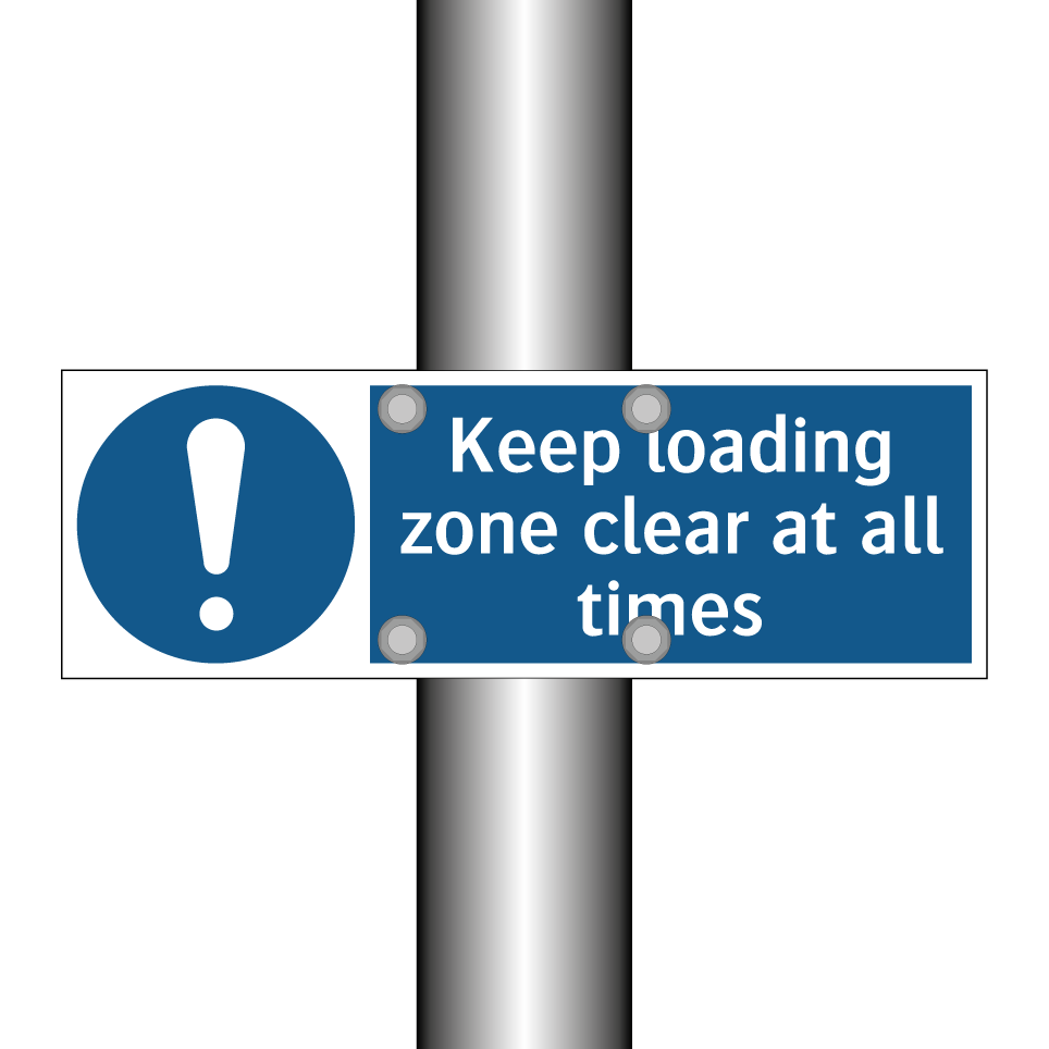 Keep loading zone clear at all times