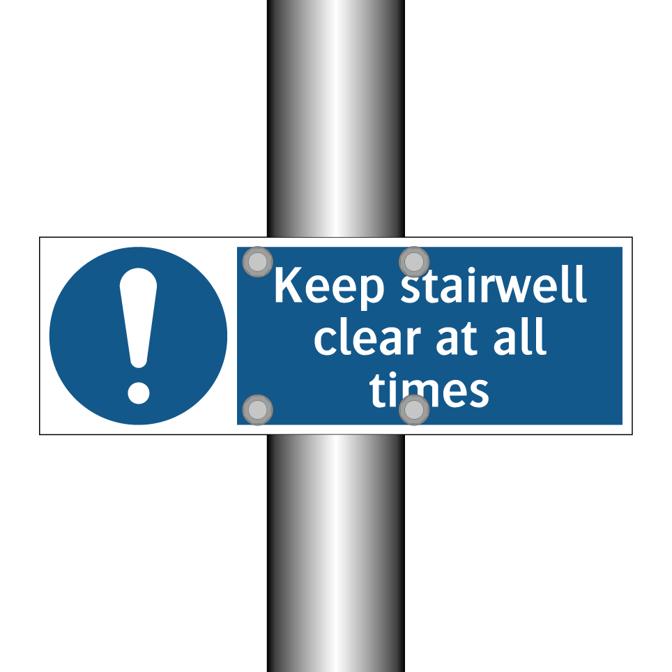 Keep stairwell clear at all times