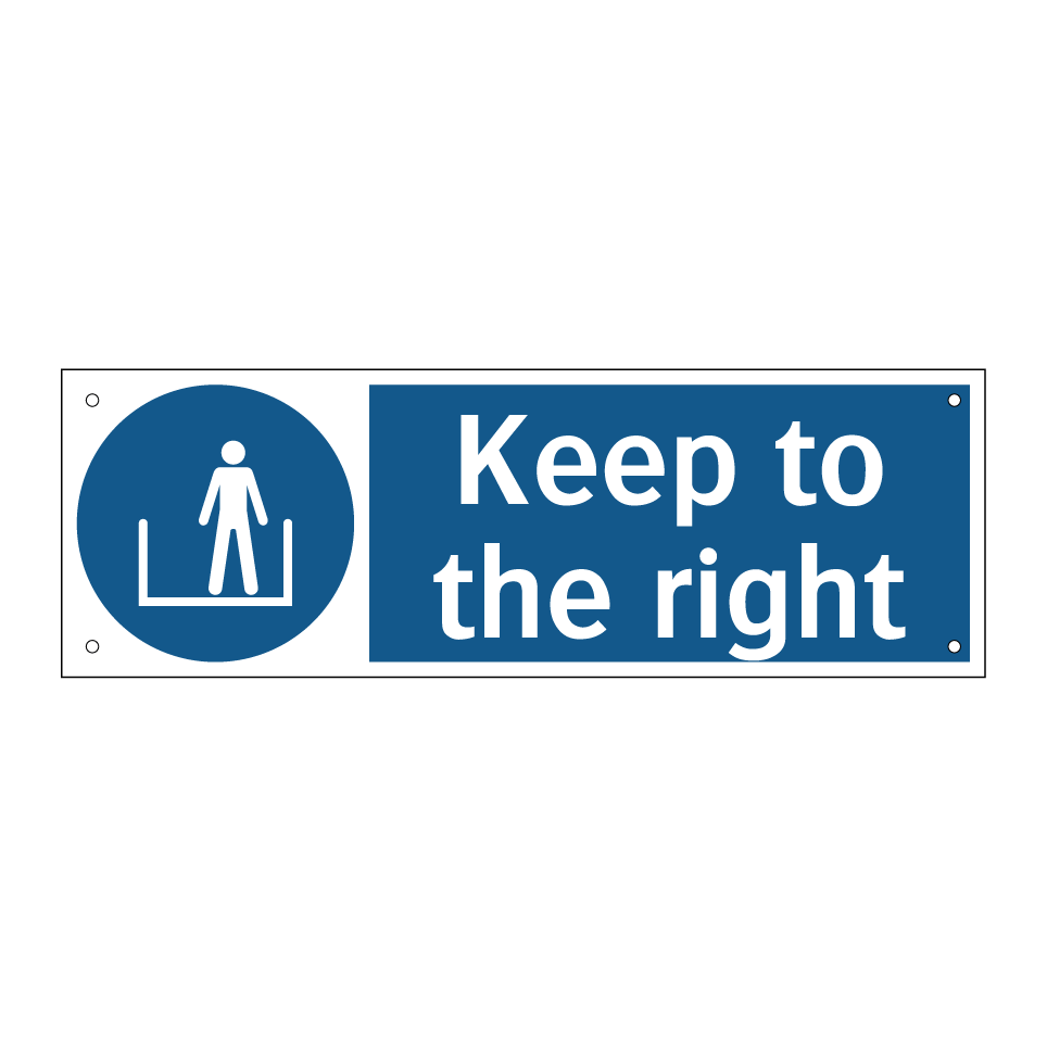 Keep to the right