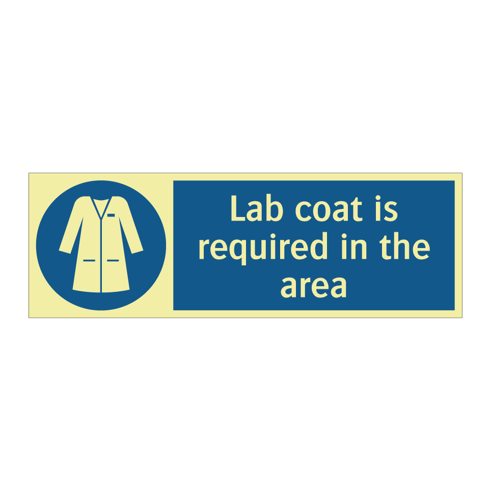 Lab coat is required in the area