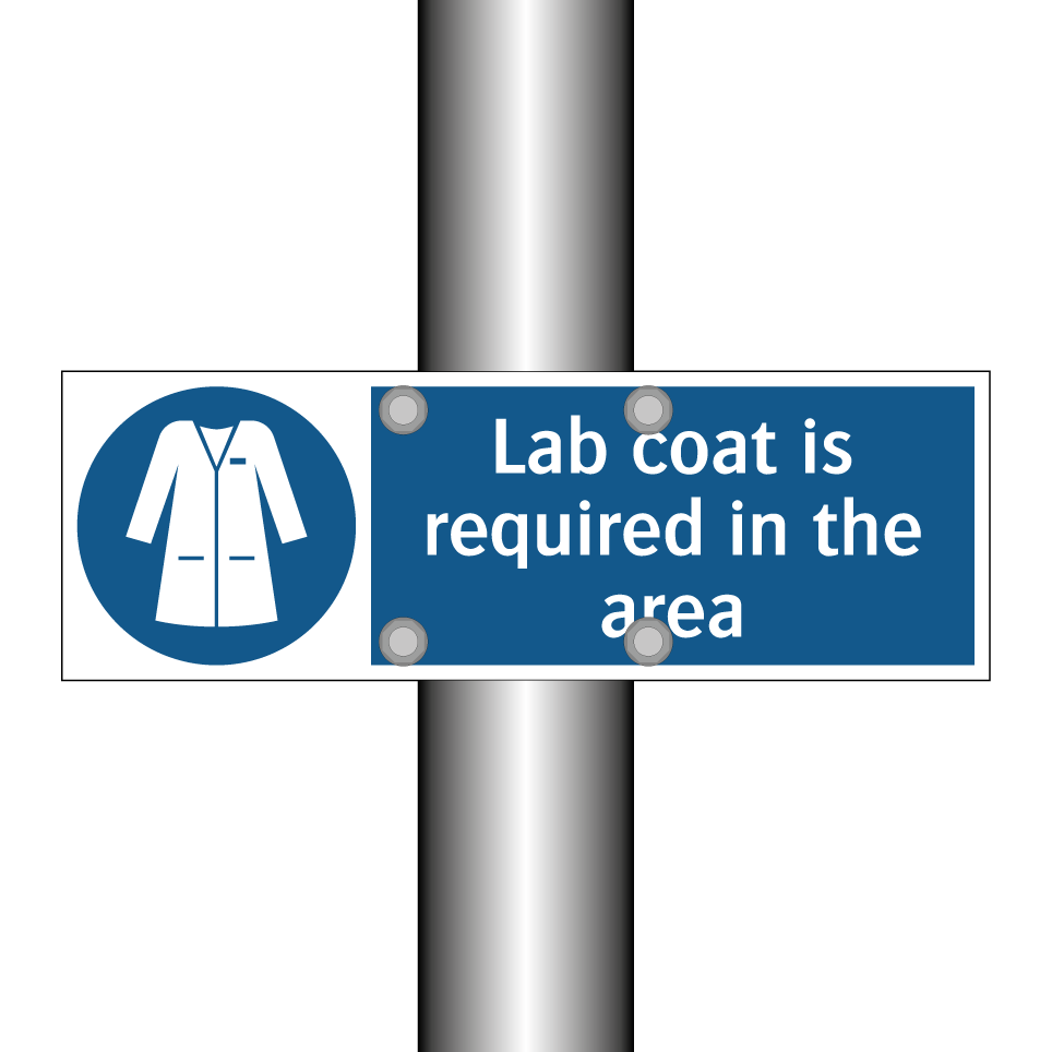 Lab coat is required in the area