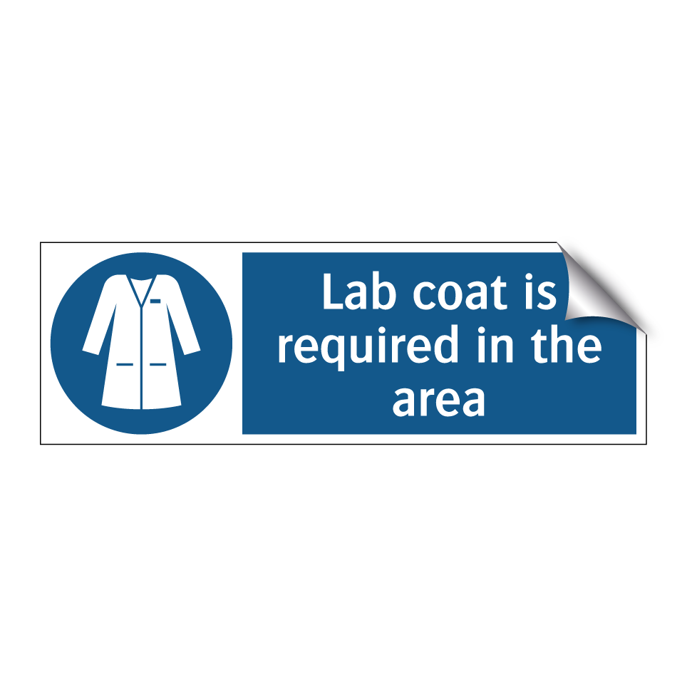 Lab coat is required in the area