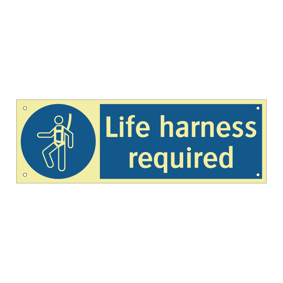 Life harness required
