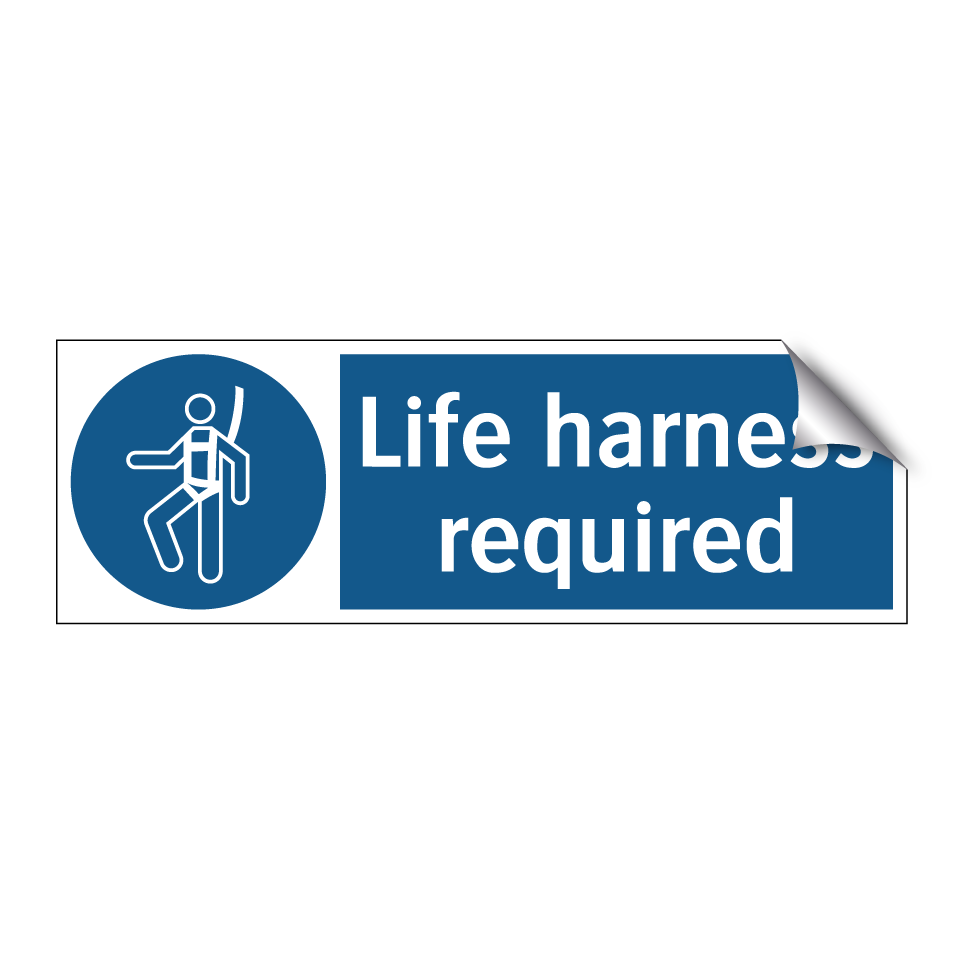 Life harness required