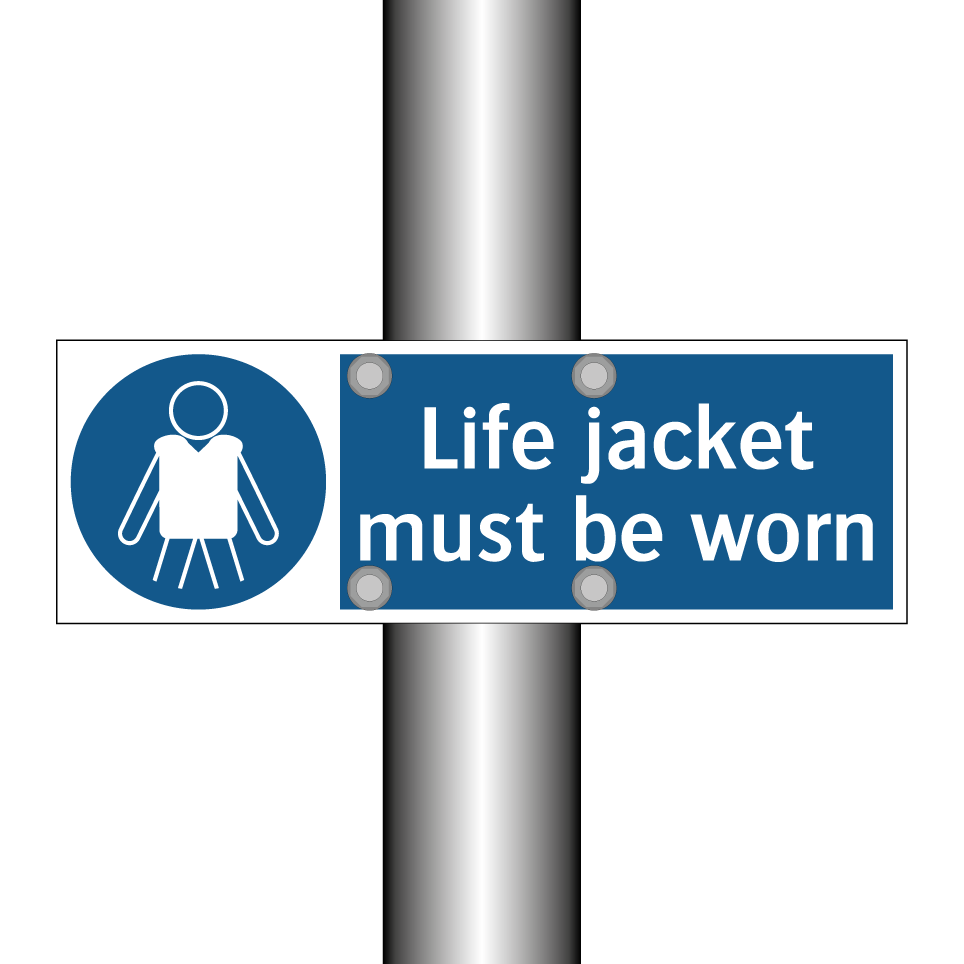 Life jacket must be worn