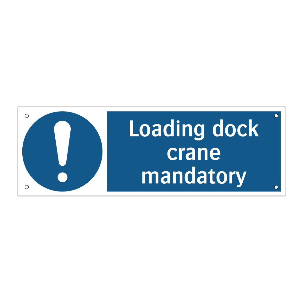 Loading dock crane mandatory
