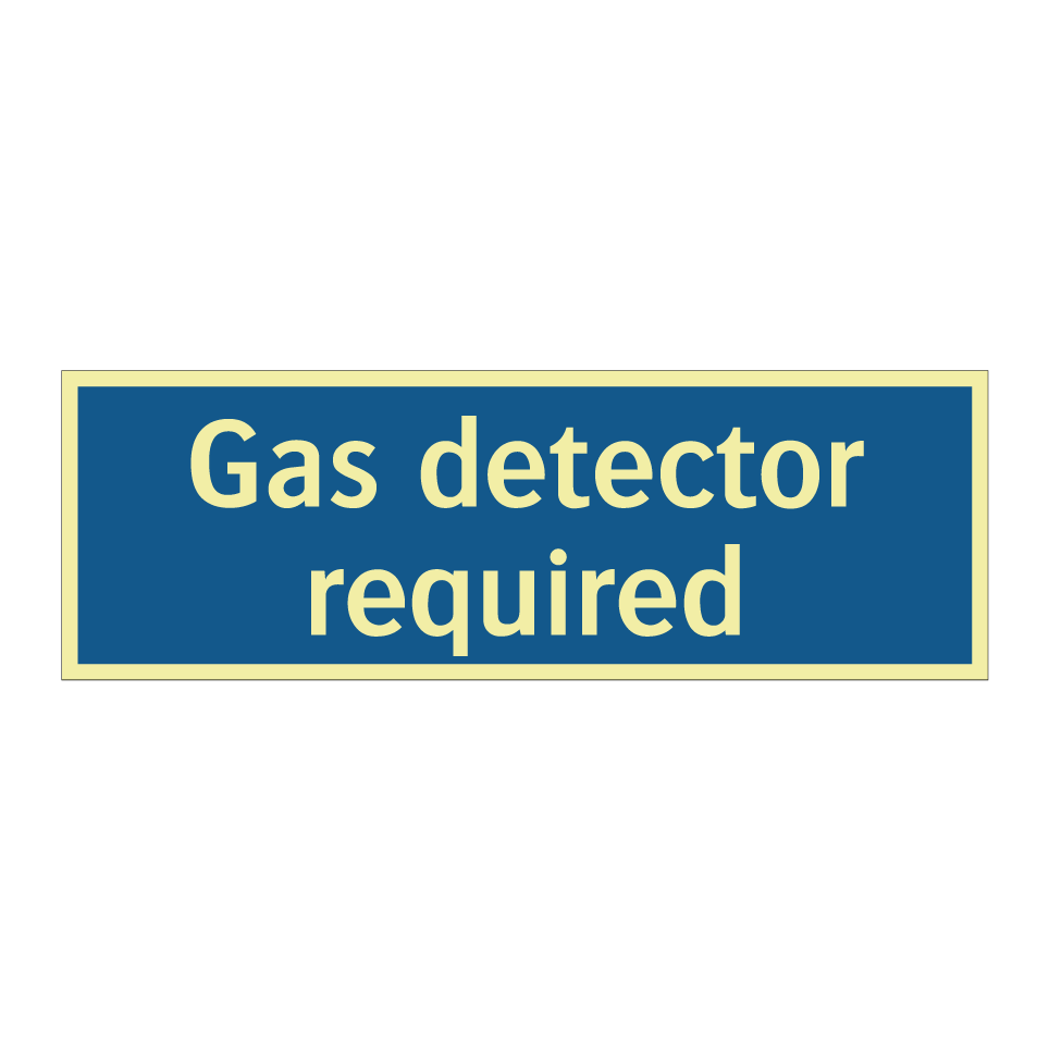 Gas detector required