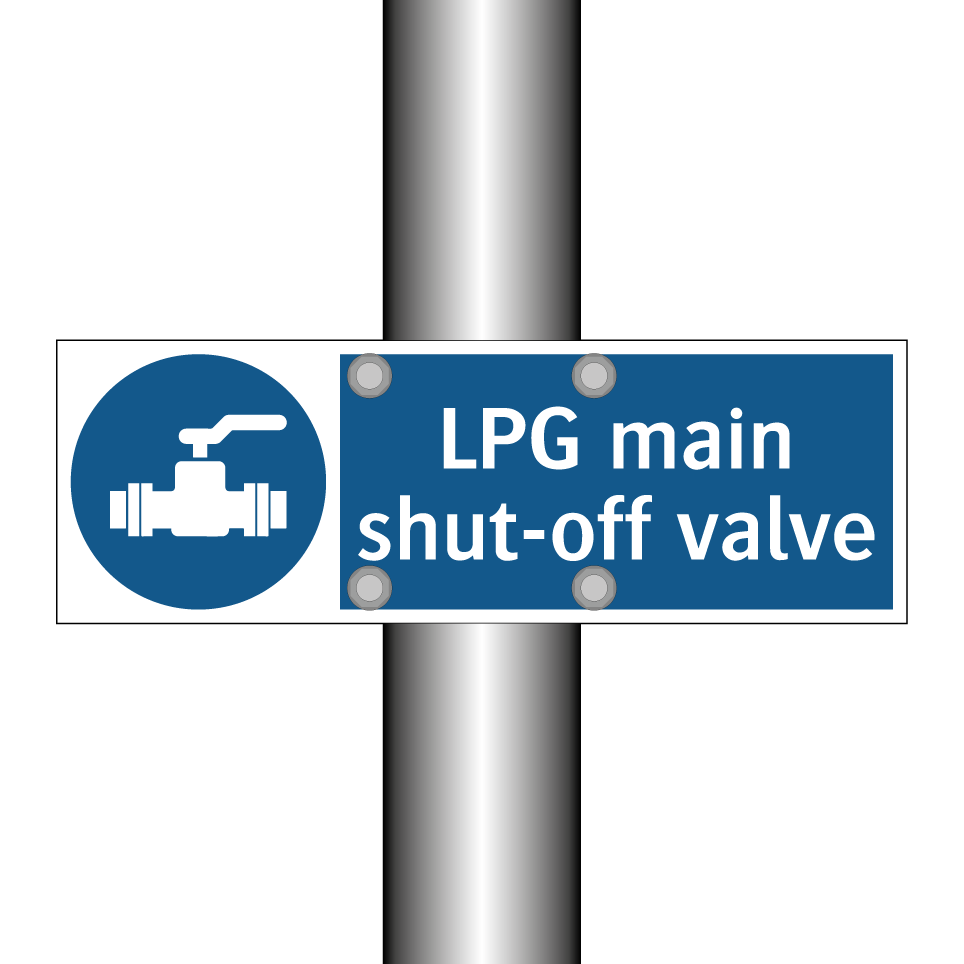 LPG main shut-off valve