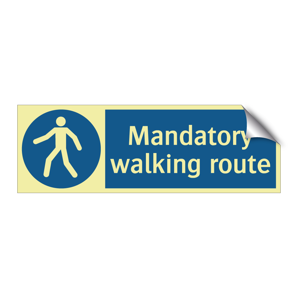 Mandatory walking route