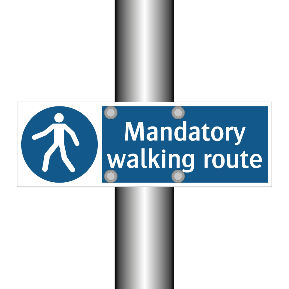 Mandatory walking route